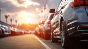 Quanto Vale La Mia Macchina Scopri Come Valutare il Suo Prezzo Realistico 45 auto usata parcheggiata in strada soleggiata