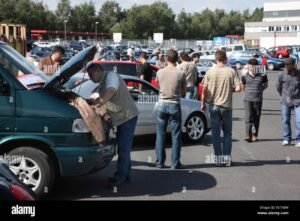 auto usate tedesche in esposizione allaperto
