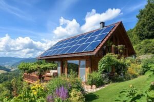 Mutui Green Cosa Sono e Come Funzionano per la Casa Sostenibile 36 casa ecologica con pannelli solari e natura