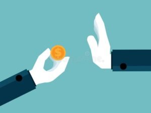 Come Riconoscere e Difendersi dai Prestiti da Privati Usurai 2 mano che si rifiuta di ricevere soldi