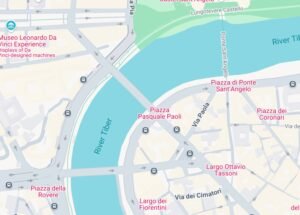 mappa dettagliata di roma con via pasquale ii