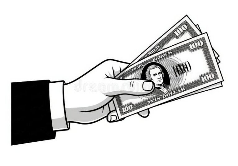 persone che scambiano denaro a mano libera